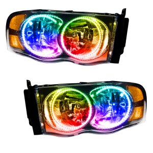 Dodge Ram Headlight Assemblies - ORACLE Lighting - SMD ColorSHIFT w/o Controller - `02-`05